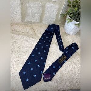 Givenchy Blue Polka Dot Silk Tie